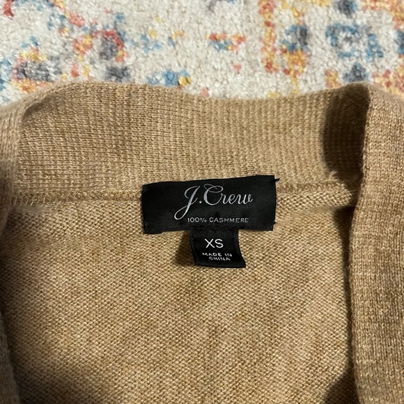 Jcrew 100% cashmere camel cardigan - Picture 2 of 6
